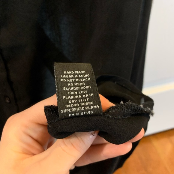 Long Sleeve Sheer Button Down - Picture 8 of 8